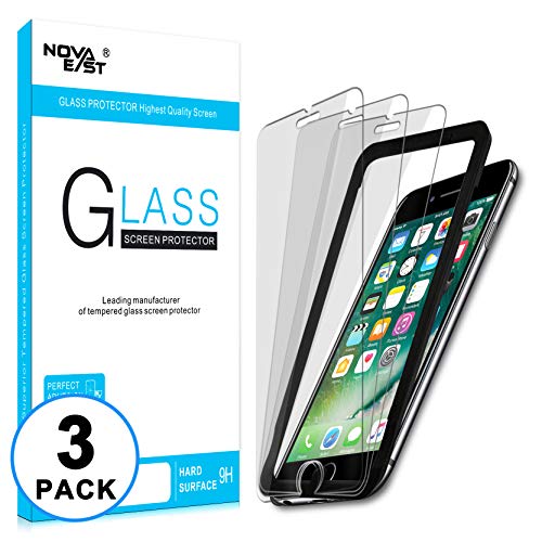 Amazon.com: Novaeast iPhone 8, 7, 6S, 6 Screen Protector, Tempered Glass Screen Protector for iPhone 8, iPhone 7, iPhone 6S, iPhone 6 [4.7inch](3 Pack) with Easy Installation Frame, Lifetime Replacement: Gateway