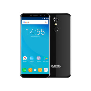 Oukitel C8 5.5 Inch 18:9 HD Screen Mobile Phone MTK6580A Quad Core 2GB RAM 16GB ROM 13MP Android 7.0 3000mAh Touch ID Cellphone