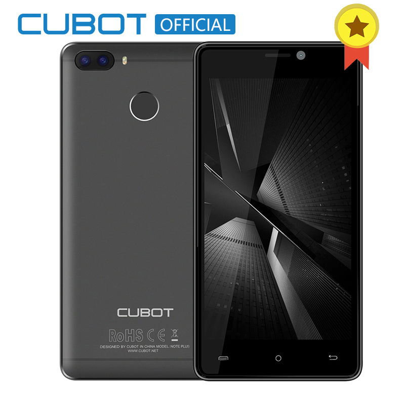 Cubot H3 Fingerprint 5.0" HD MT6737 Quad Core 3GB RAM 32GB ROM Smartphone Dual Back Cameras Android 7.0 Celular 6000mAh 4G LTE