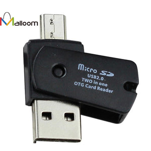 OTG Micro USB to USB 2.0 Micro SD TF Card Reader Adapter For Android Phone OTG TF/Micro SD High Quality Gift For Friend #201