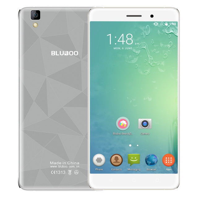 Original BLUBOO Maya 5.5" HD 3000mAh WCDMA Smartphone Android 6.0 MTK6580 Quad Core 2GB RAM 16GB ROM 8.0MP+13.0MP Mobile Phone