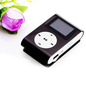 Mini USB Clip MP3 Player LCD Screen Support 32GB Micro SD TF Card