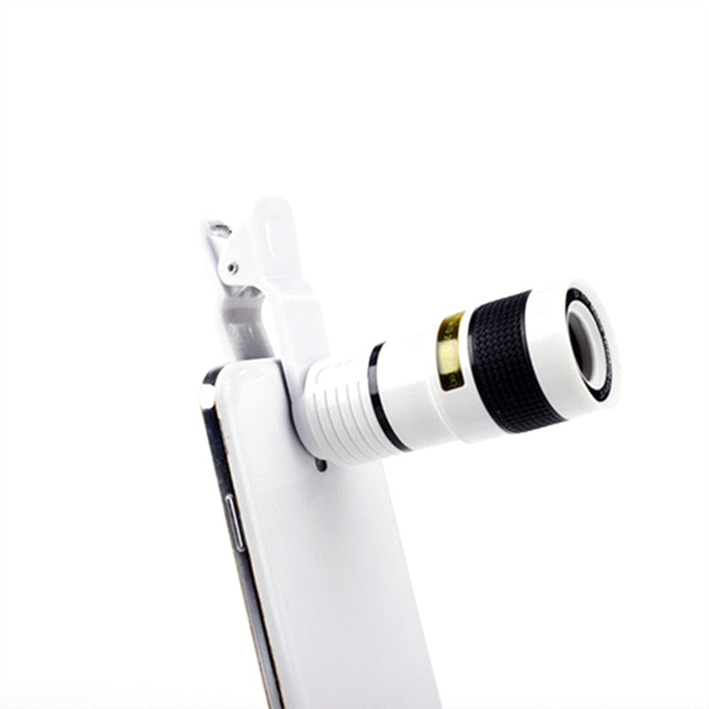 Universal Phone Camera 8X Lens Telescope Camera Lens HD 8X Optical Zoom Telescope Lens with Universal Clip for Mobile Phones