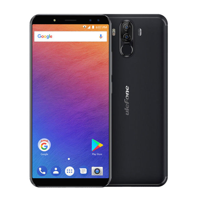 Original Ulefone Power 3 6.0" FHD+Screen 6080mAh Big Battery Smartphone  Android 7.1 Face ID& Touch ID Four Cameras 21MP Camera