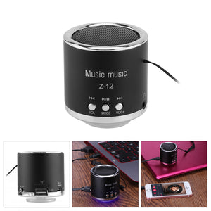 Fornorm  Cylinder Portable Speaker FM Radio Z12 USB Micro SD TF Card Mp3 Mini Computer Portable Speaker