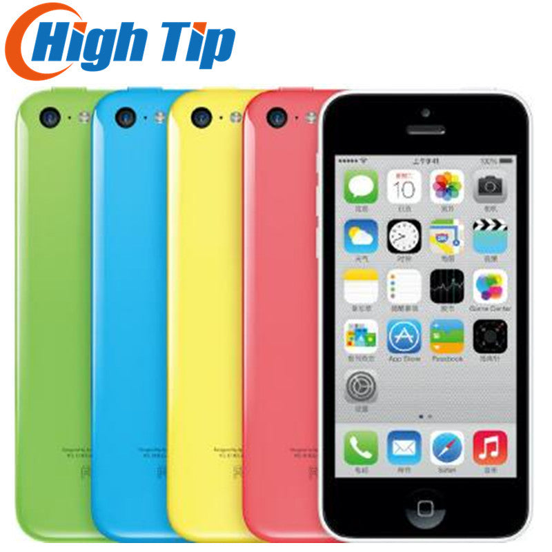 Unlocked Original Apple iphone 5C phone 8MP Camera 16GB 32GB ROM IOS 8 4.0" Wifi GPS WCDMA 3G Free Shipping Used 1 year warranty