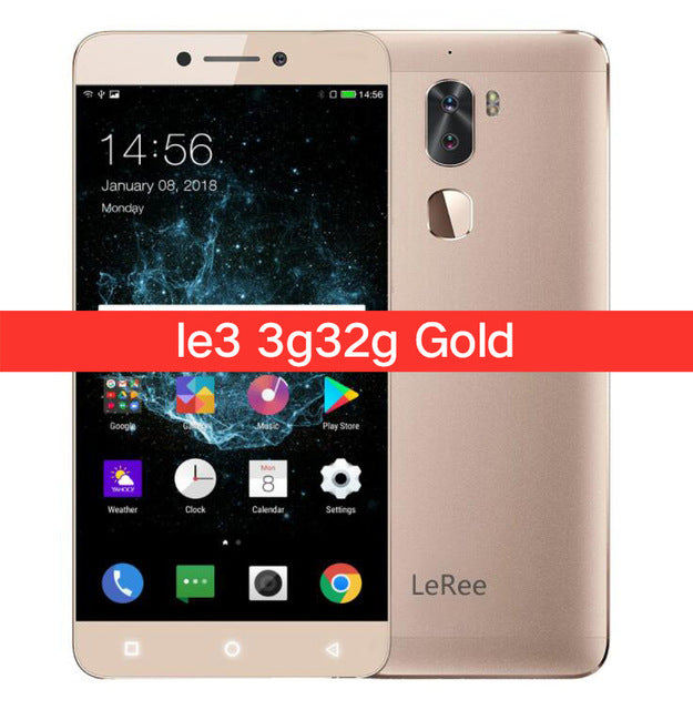 LeEco Letv LeRee Le 3 Cool 1 Le3 3G RAM 32G ROM 4000mAh Snapdragon 652 Octa Core Android 6.0 Fingerprint Dual Camera Cellphone