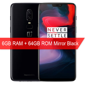 2018 New Oneplus 6 Waterproof Mobile Phone 6.28'' 6/8GB RAM 64/128GB ROM Snapdragon 845 Android 8.1 Dual Rear Camrea 20+16MP NFC