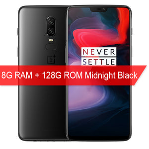 2018 New Oneplus 6 Waterproof Mobile Phone 6.28'' 6/8GB RAM 64/128GB ROM Snapdragon 845 Android 8.1 Dual Rear Camrea 20+16MP NFC