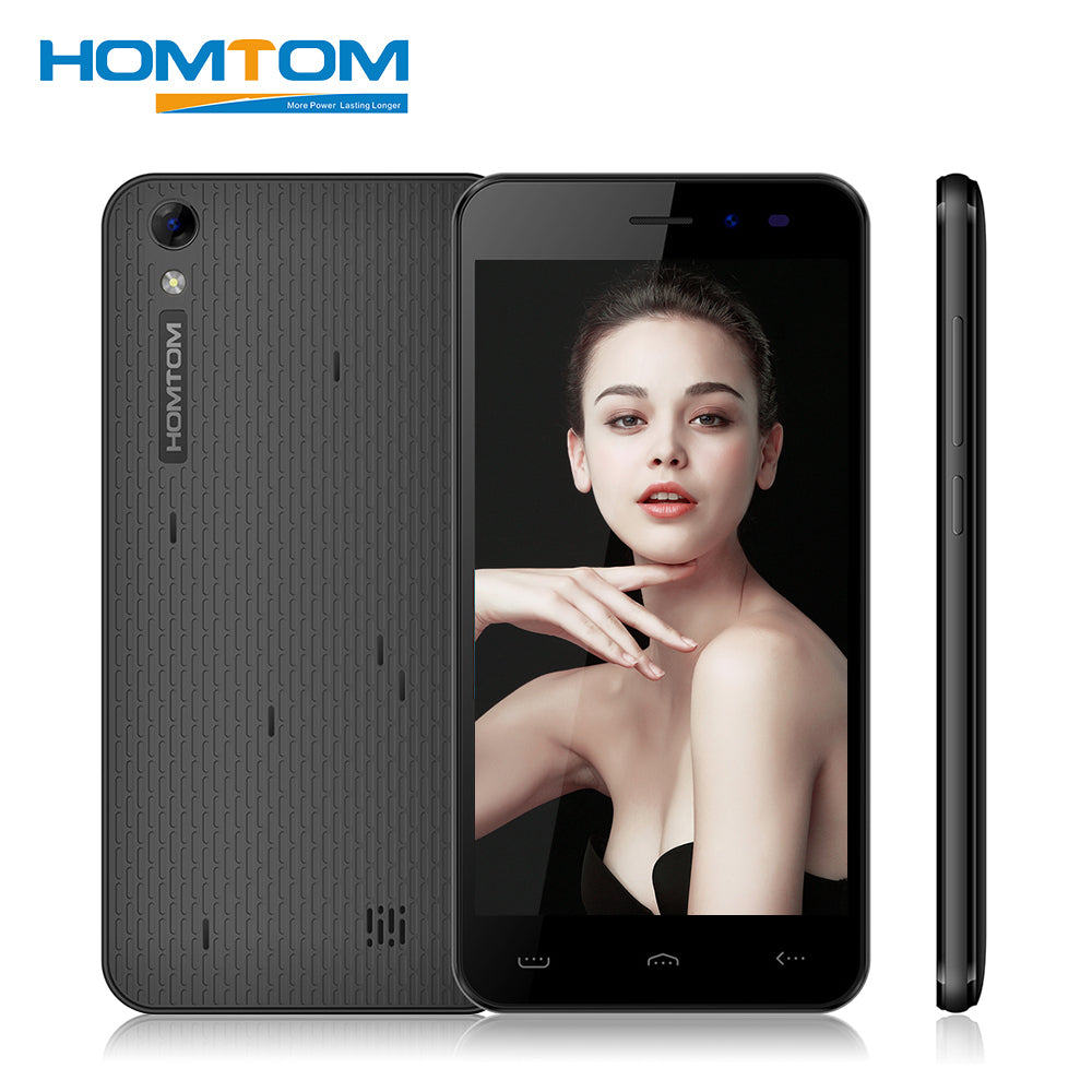 Homtom HT16 5.0 inch Smartphone Android 6.0 MTK6580 Quad Core 1GB+8GB Wakeup Gesture GPS A-GPS Bluetooth 4.0 3G Mobile Phone