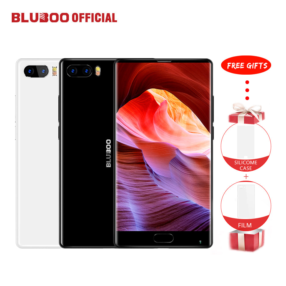 Bluboo S1 5.5'' FHD Smartphone MTK6757 Octa Core Full Display 4GB RAM 64GB ROM Android 7.0 Dual Rear Camera 4G Mobile Phone OTG