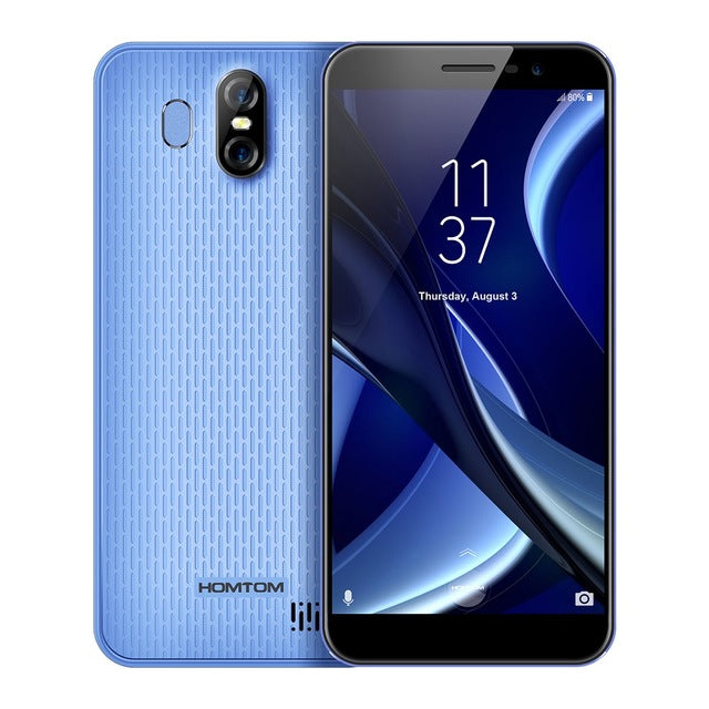 Original HOMTOM S16 3G Smartphone 5.5 inch 2GB+16GB Mobile Phone Android 7.0 MTK6580 Quad-core 1.3GHz 13.0MP 3000mAh Cellphone