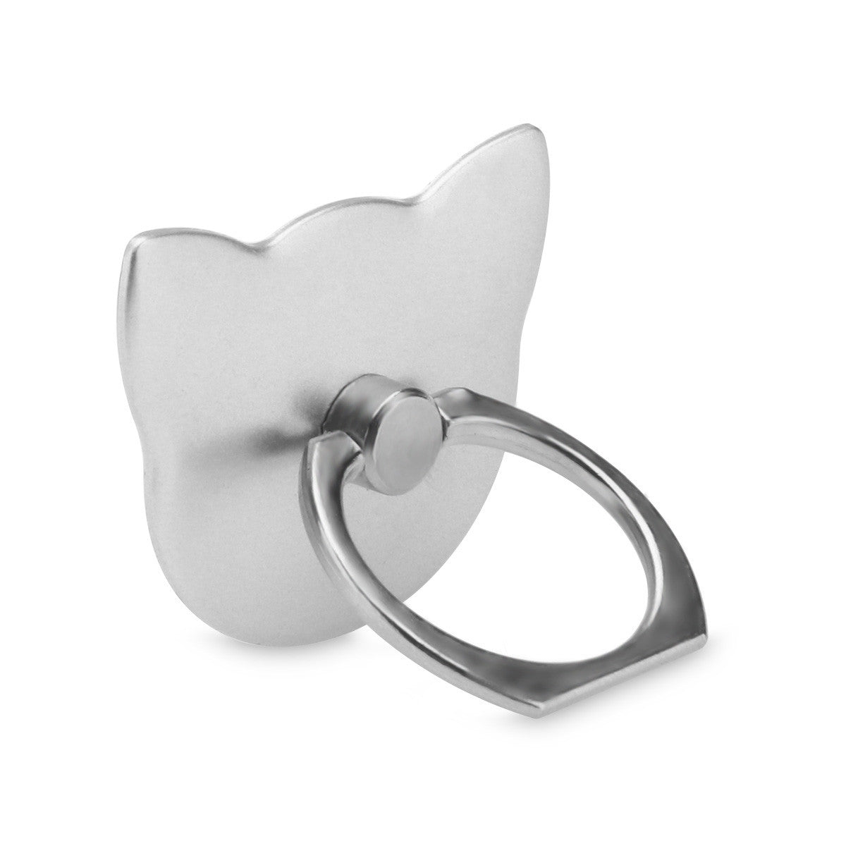 Powstro 180 Degree Finger Ring Cat head Ring Cute cartoon Mobile Phone Stand Holder For all Smart Phone Luxury Couple Models