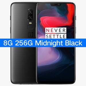 Oneplus 6 Mobile Phone 6GB/8GB RAM 64GB/128GB/256GB ROM 6.28" NFC Dual Camrea 20+16MP Snapdragon 845 Octa Core Android 8.1