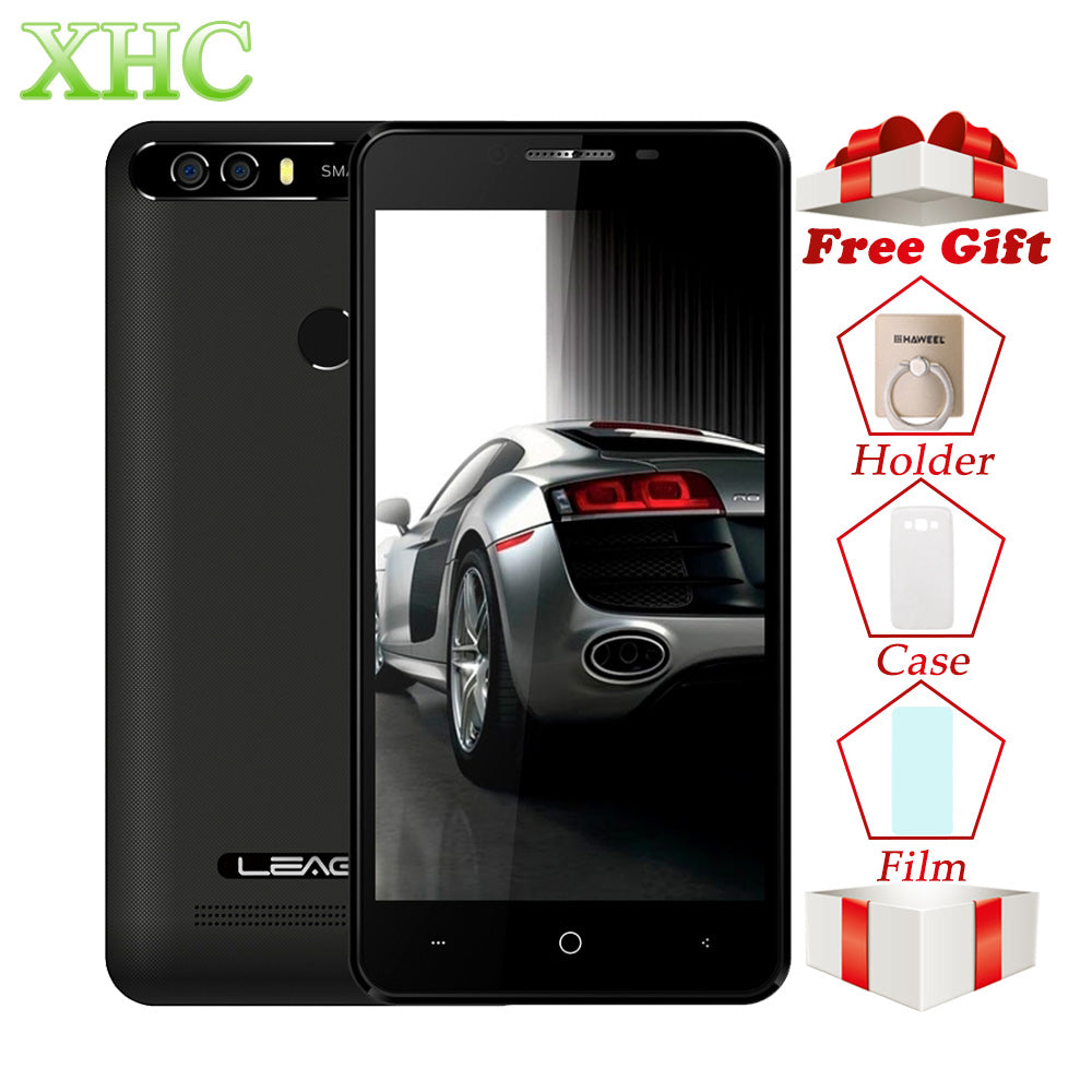 Original LEAGOO KIICAA POWER Smartphone 2GB/16GB Dual Back Cameras Fingerprint 5.0'' Android 7.0 MTK6580A Quad Core 3G Cellphone