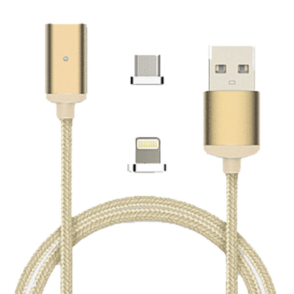 2.4A High Speed Charging Magnetic Cable for iPhone & Android Devices