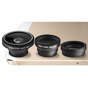 3-Piece Camera Lens Attachment Set For iPhone or Android