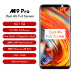 LEAGOO M9 PRO Smartphone 5.72" 18:9 Full Screen Face Unlock 2GB RAM 16GB Android 8.1 MT6739V Quad Core Fingerprint Mobile Phone