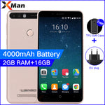 Leagoo Kiicaa Power 4000mAh 3G Mobile Phone 5.0inch 2G RAM 16G ROM MT6580A Quad Core Android 7.0 8.0MP Dual Back Camera