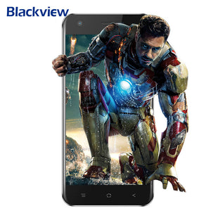 Blackview A7 Android 7.0 MTK6580A Quad Core 5.0" 16:9 HD IPS Screen 1GB+8GB 0.3MP+5MP Dual Rear Cams Bluetooth 4.1 3G Smartphone