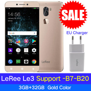 Global Version Original Leeco Cool 1 Dual Letv Coolpad Cool 1 3GB/4GB RAM 32GB Snapdragon 652 Mobile Phone 5.5" 13MP Dual Camera