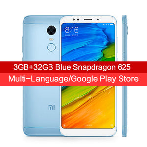 Global Version Xiaomi Redmi 5 Plus 3GB 32GB/4GB 64GB Mobile Phones 18:9 Display Snapdragon 625 Octa Core 4000mAh MIUI 9.2=