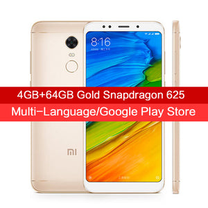 Global Version Xiaomi Redmi 5 Plus 3GB 32GB/4GB 64GB Mobile Phones 18:9 Display Snapdragon 625 Octa Core 4000mAh MIUI 9.2=