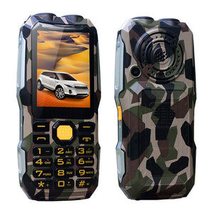 DBEIF D2016 Magic Voice Dual Flashlight FM 13800mAh MP3 MP4 Power Bank Antenn Analog TV Rugged Mobile Phone Cell P242