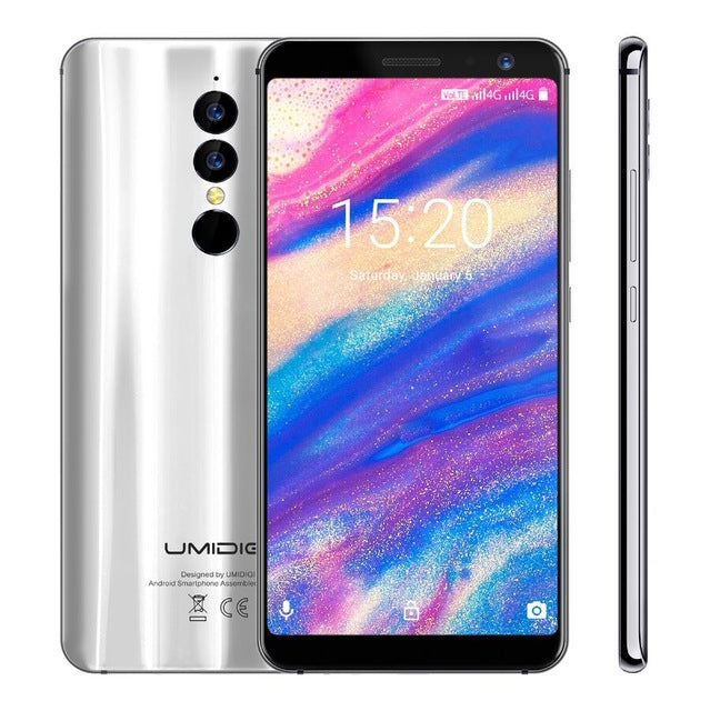 Umidigi A1 Pro Global Version Dual 4G LET Smartphone 18:9 Full Screen 3GB+16GB 3150mAh Android 8.1 Face ID 13MP MT6739 Cellphone