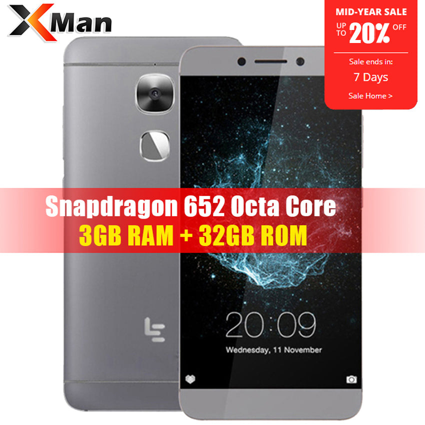 Global Version Letv LeEco Le 2 X526/Le S3 X522 3GB RAM 32GB ROM 5.5" 3000mAh Snapdragon 652 Octa Core Andriod 6.0 16MP Camera