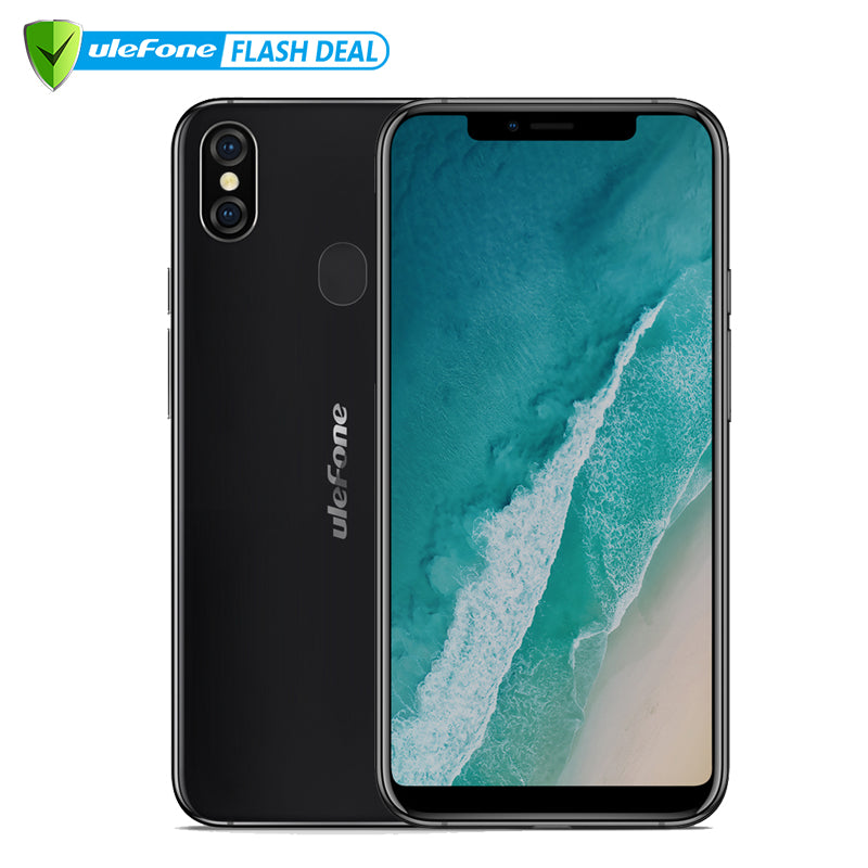 Ulefone X 5.85" HD+ Smartphone MT6763 Octa Core Android 8.1 4GB+64GB 16MP Dual Rear Cam 3300mAh Wireless Charge Phone