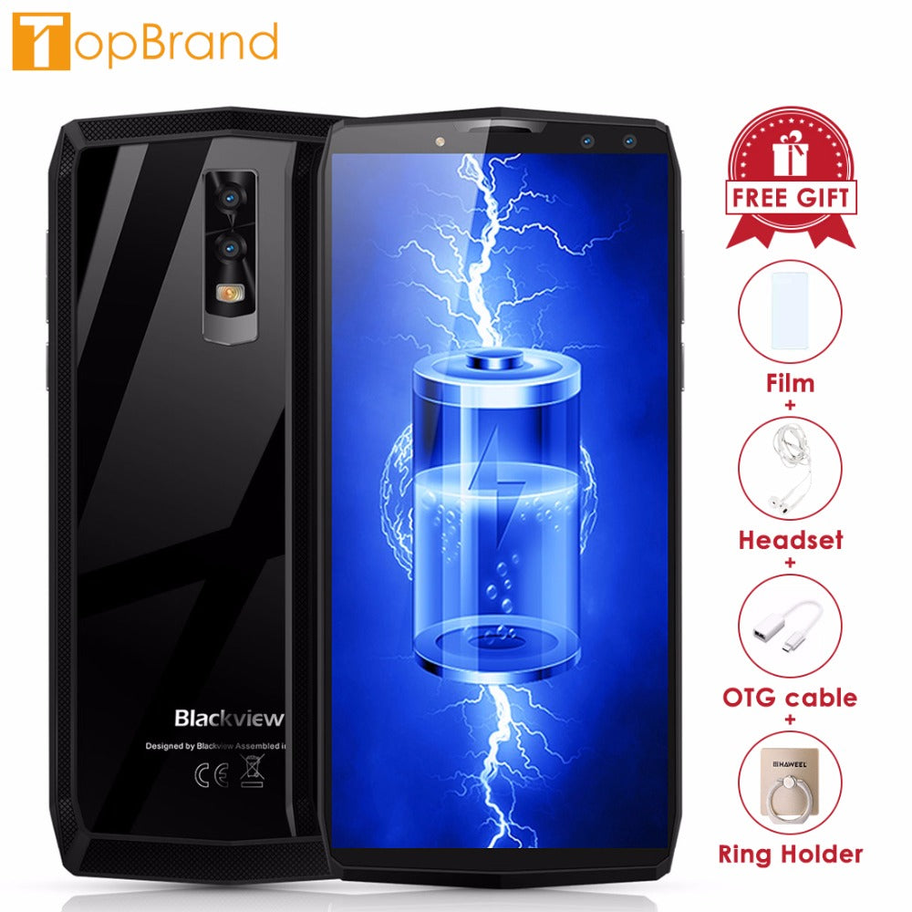 Blackview P10000 Pro Smartphone 5.99" incell FHD MTK6763 Octe Core 11000mAh 4GB 64GB 16MP Dual Cams Android 7.1 4G Mobile phone