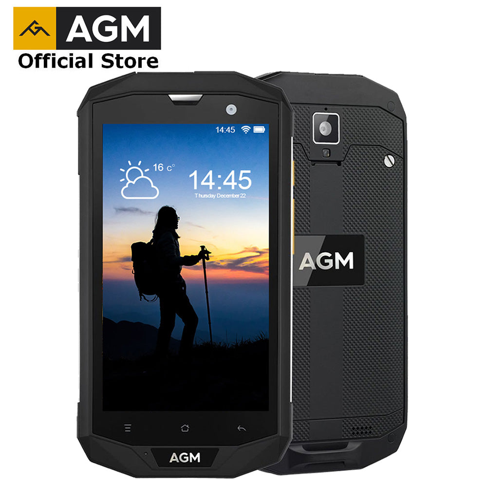 OFFICIAL AGM A8 5"4G FDD-LTE Android 7.1 Mobile Phone Dual-SIM IP68 Rugged Phone Quad Core 13.0MP 4050mAh NEW NFC OTG Smartphone