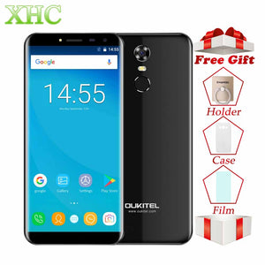 OUKITEL C8 5.5 inch Mobile Phone RAM 2GB ROM 16GB Fingerprint ID Android 7.0 MTK6850A Quad Core WCDMA 3G Dual SIM GPS Smartphone