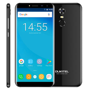 OUKITEL C8 5.5 inch Mobile Phone RAM 2GB ROM 16GB Fingerprint ID Android 7.0 MTK6850A Quad Core WCDMA 3G Dual SIM GPS Smartphone