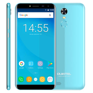 OUKITEL C8 5.5 inch Mobile Phone RAM 2GB ROM 16GB Fingerprint ID Android 7.0 MTK6850A Quad Core WCDMA 3G Dual SIM GPS Smartphone