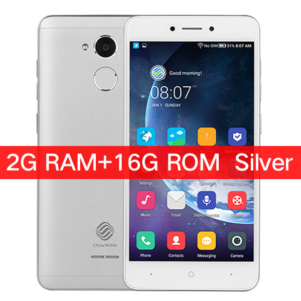 China Mobile A3S M653 4G LTE Smartphone 2GB RAM 16GB ROM 5.2inch Snapdragon 425 Quad Core chinamobile A3S Android 7.0 Phone