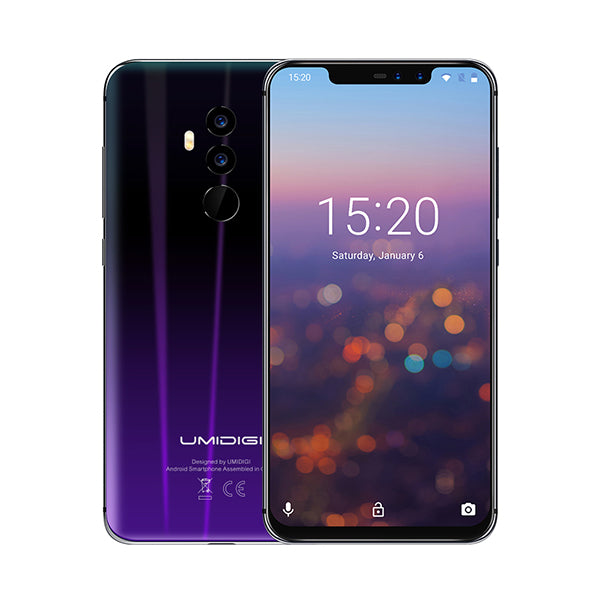 UMIDIGI Z2 Global Version Helio P23 6GB RAM 64GB ROM 6.2" FHD+ Full Screen Quad Camera Android 8.1 3850mah Face ID 4G Smartphone