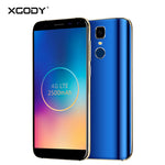 XGODY 5.5 inch Android 7.0 4G LTE Smartphone Unlock Touch Mobile Phone Cellphone D24 Pro MTK6580 Quad Core 2GB 16GB 18:9 13.0MP